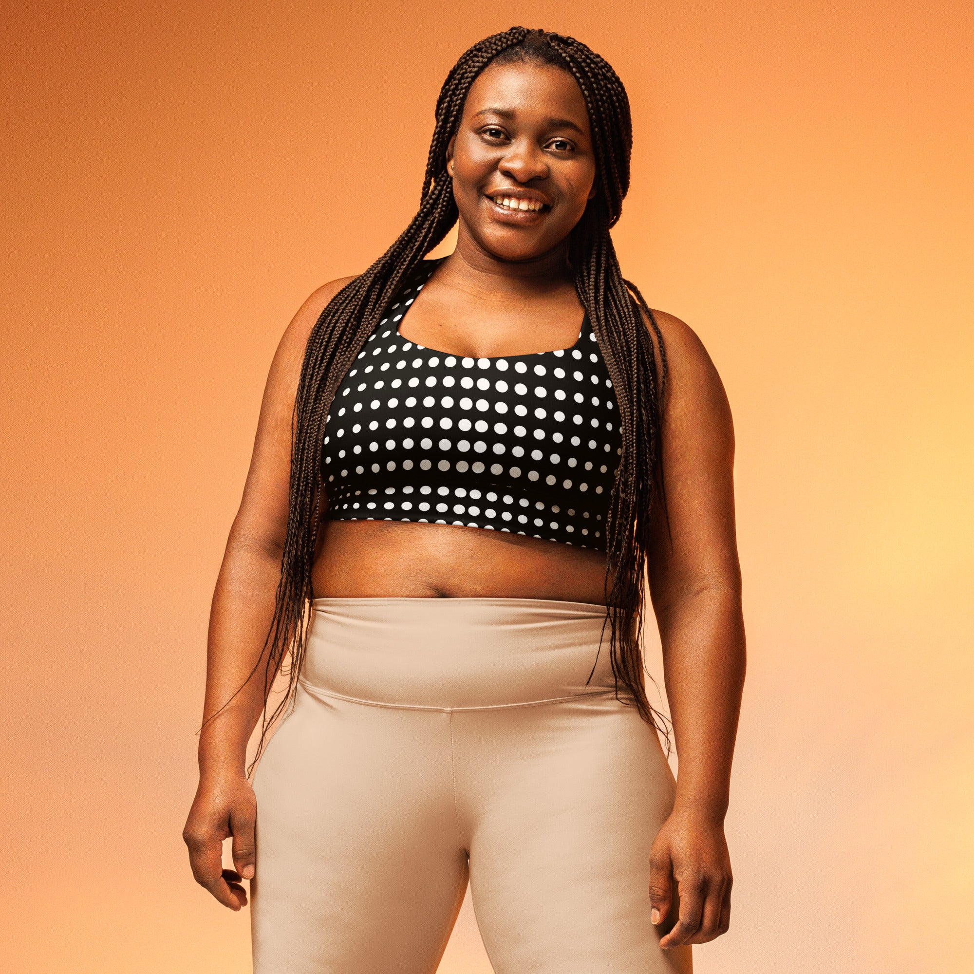 Optical Illusion Longline Sports Bra